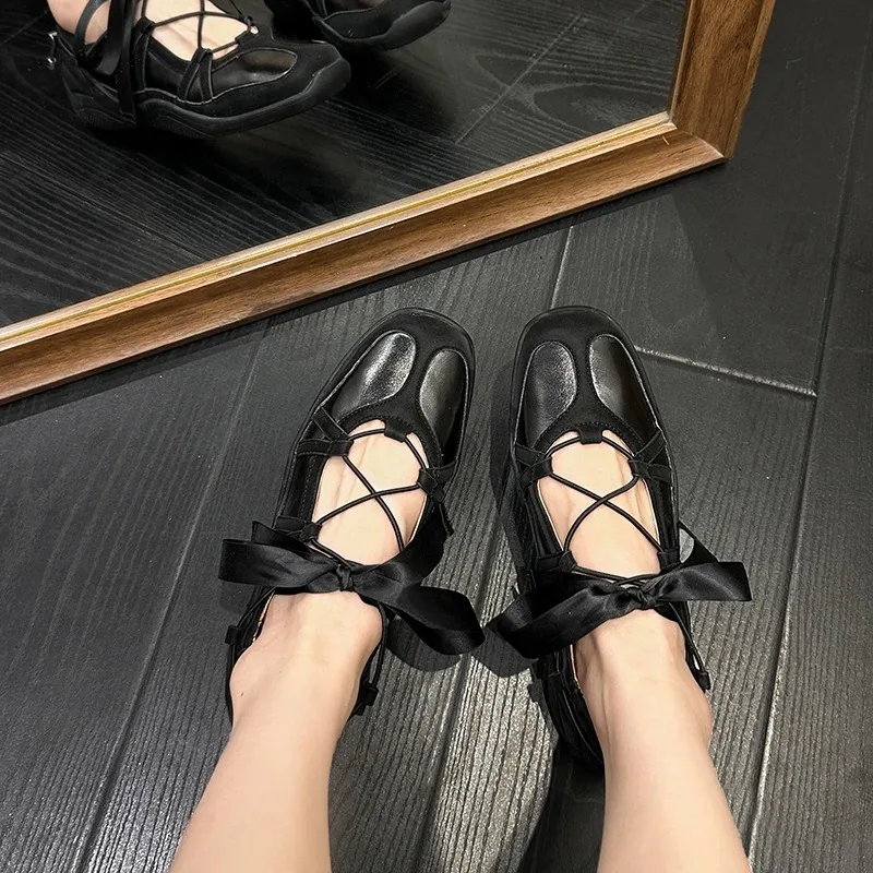 Балетный Sle с квадратной головкой Мэри Джейн Оes, женский повседневный узл с лентой для сладкой сестры увеличенной высоты 
Балетный Sle с квадратной головкой Мэри Джейн Оes, женский повседневный узл с лентой для сладкой сестры увеличенной высоты