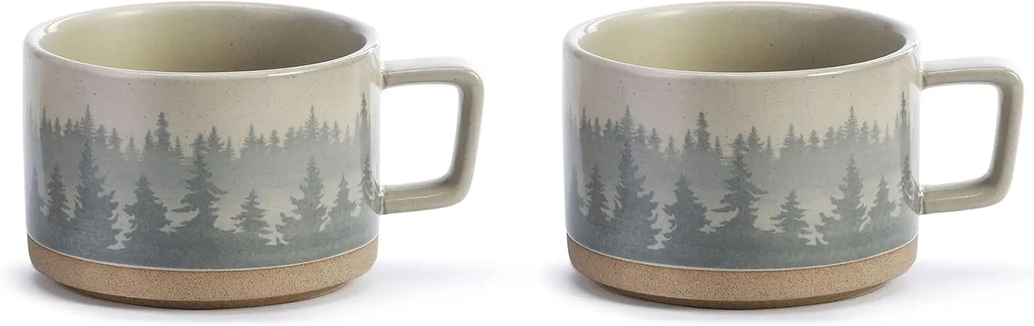 Набор из 2 керамических керамических кружек для супа Forest Mist Hazy Grey Ombre на 16 унций
Набор из 2 керамических керамических кружек для супа Forest Mist Hazy Grey Ombre на 16 унций