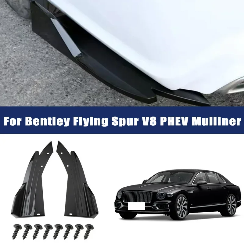 2pcs Rear Bumper Lip Diffuser Splitter Canard Protector Front Spoiler Body Kit For Bentley Flying Spur V8 PHEV Mulliner
2pcs Rear Bumper Lip Diffuser Splitter Canard Protector Front Spoiler Body Kit For Bentley Flying Spur V8 PHEV Mulliner