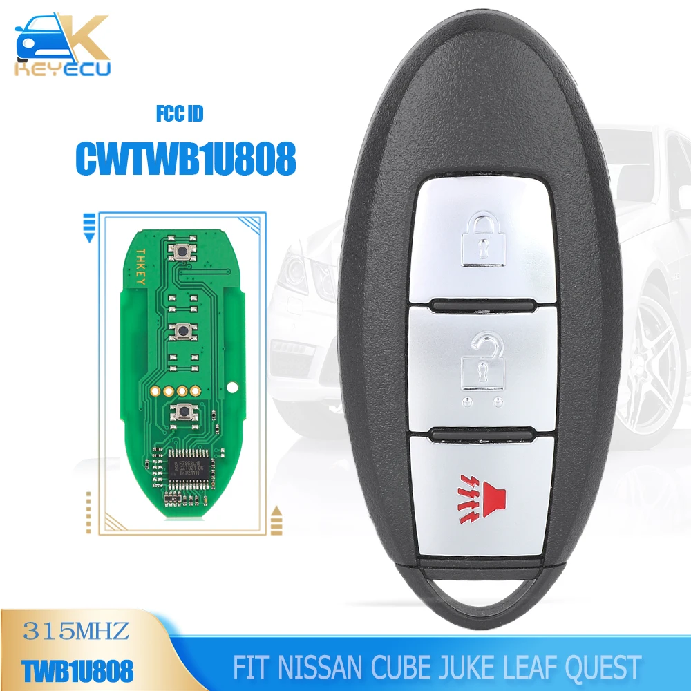 KEYECU CWTWB1U808 дистанционный смарт ключ-брелок 2 кнопки 315 МГц ID47 для Nissan Cube Juke Leaf Quest 2015 2016 2017
KEYECU CWTWB1U808 дистанционный смарт ключ-брелок 2 кнопки 315 МГц ID47 для Nissan Cube Juke Leaf Quest 2015 2016 2017