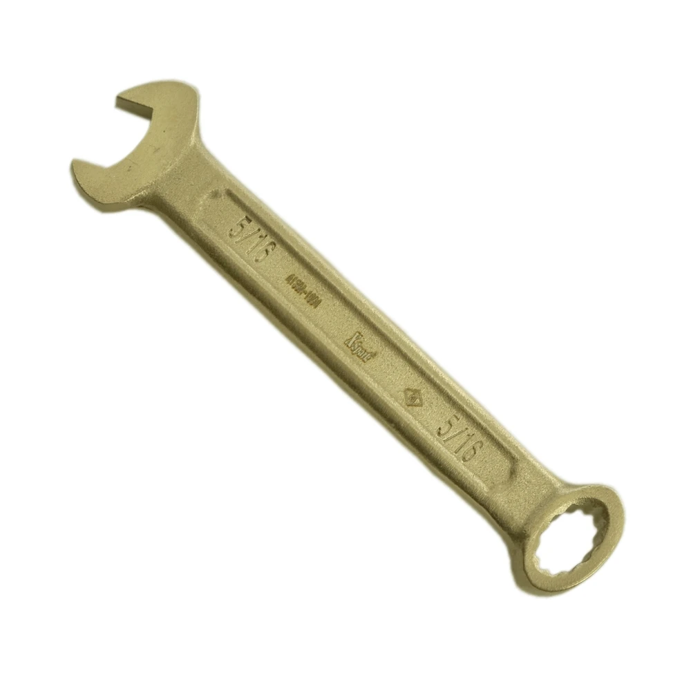 75--85mm Non-Spark Combination Wrench Beryllium Bronze Alloy, ATEX Certified Anti-Magnetic Safety Hand Tool
75--85mm Non-Spark Combination Wrench Beryllium Bronze Alloy, ATEX Certified Anti-Magnetic Safety Hand Tool