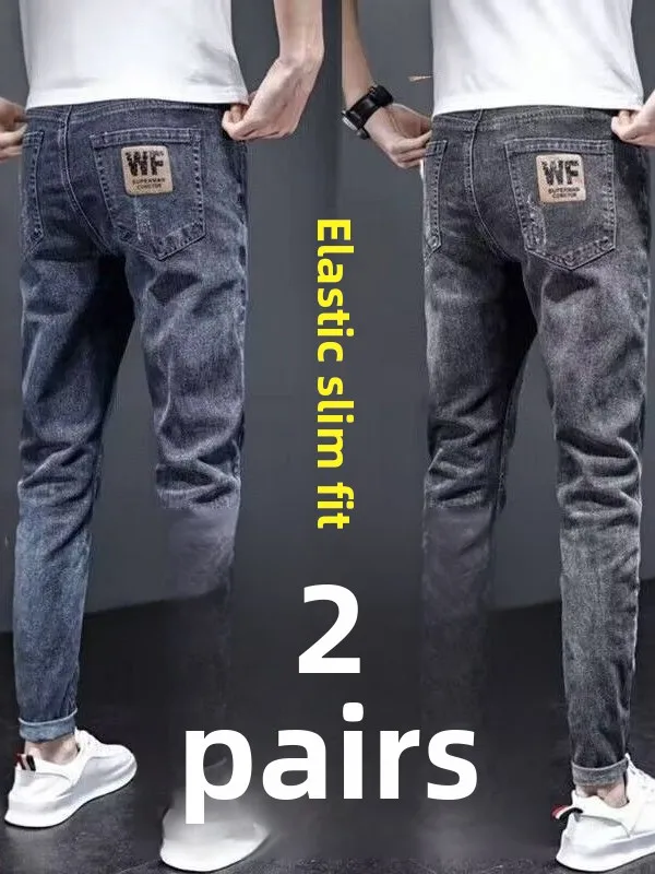 Elastic Casual Thin Work Jeans Men's Slim Fit Youth Business Summer Cotton Stretch Denim Pants Wear Resistant Straight Tube
Elastic Casual Thin Work Jeans Men's Slim Fit Youth Business Summer Cotton Stretch Denim Pants Wear Resistant Straight Tube