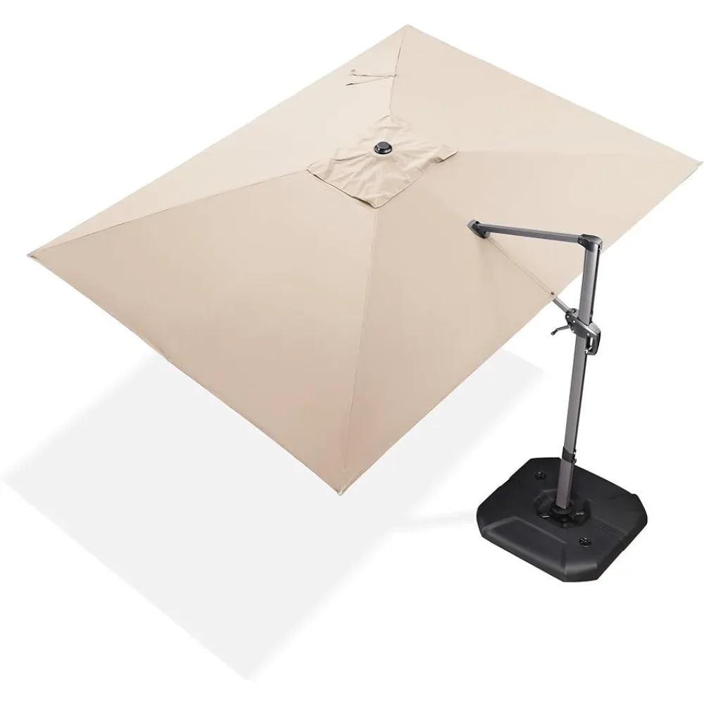Umbrella Outdoor Cantilever Rectangle Umbrella Aluminum Offset Umbrella with 360-degree Rotation for Garden Deck Pool PatioBeige
Umbrella Outdoor Cantilever Rectangle Umbrella Aluminum Offset Umbrella with 360-degree Rotation for Garden Deck Pool PatioBeige