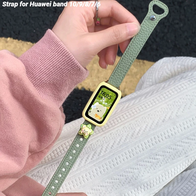Leather Strap For Huawei band 10/9 Sport Watchband For Huawei band 8/7/6 Woman Wristband Fashion Correa Bracelet Smartwatch Belt
Leather Strap For Huawei band 10/9 Sport Watchband For Huawei band 8/7/6 Woman Wristband Fashion Correa Bracelet Smartwatch Belt