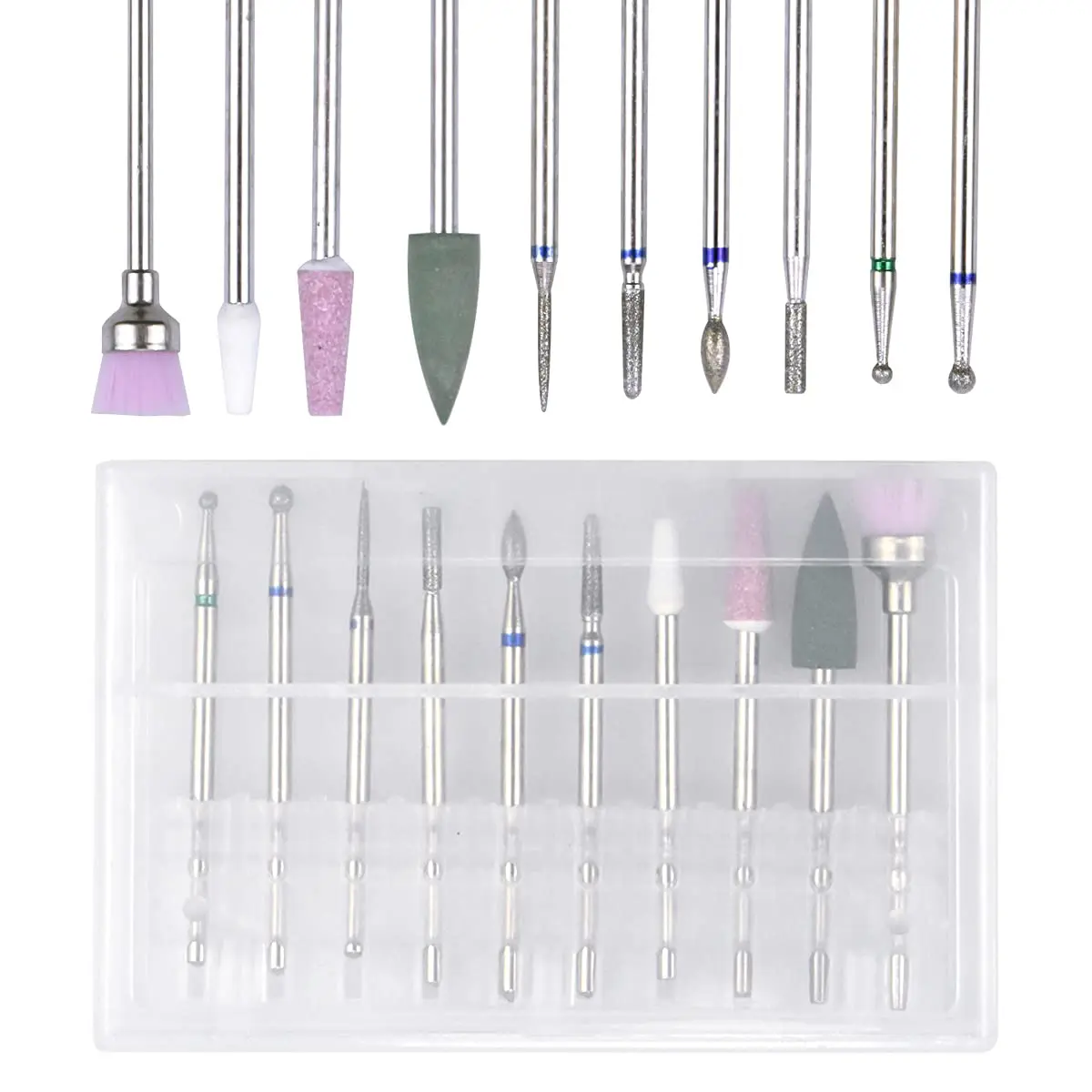 10Pcs 3/32 Inch Silver Carbide Nail Drill Bits Set Nail File Drill Cuticle Tools Nail Polishing Clear and Care
10Pcs 3/32 Inch Silver Carbide Nail Drill Bits Set Nail File Drill Cuticle Tools Nail Polishing Clear and Care
