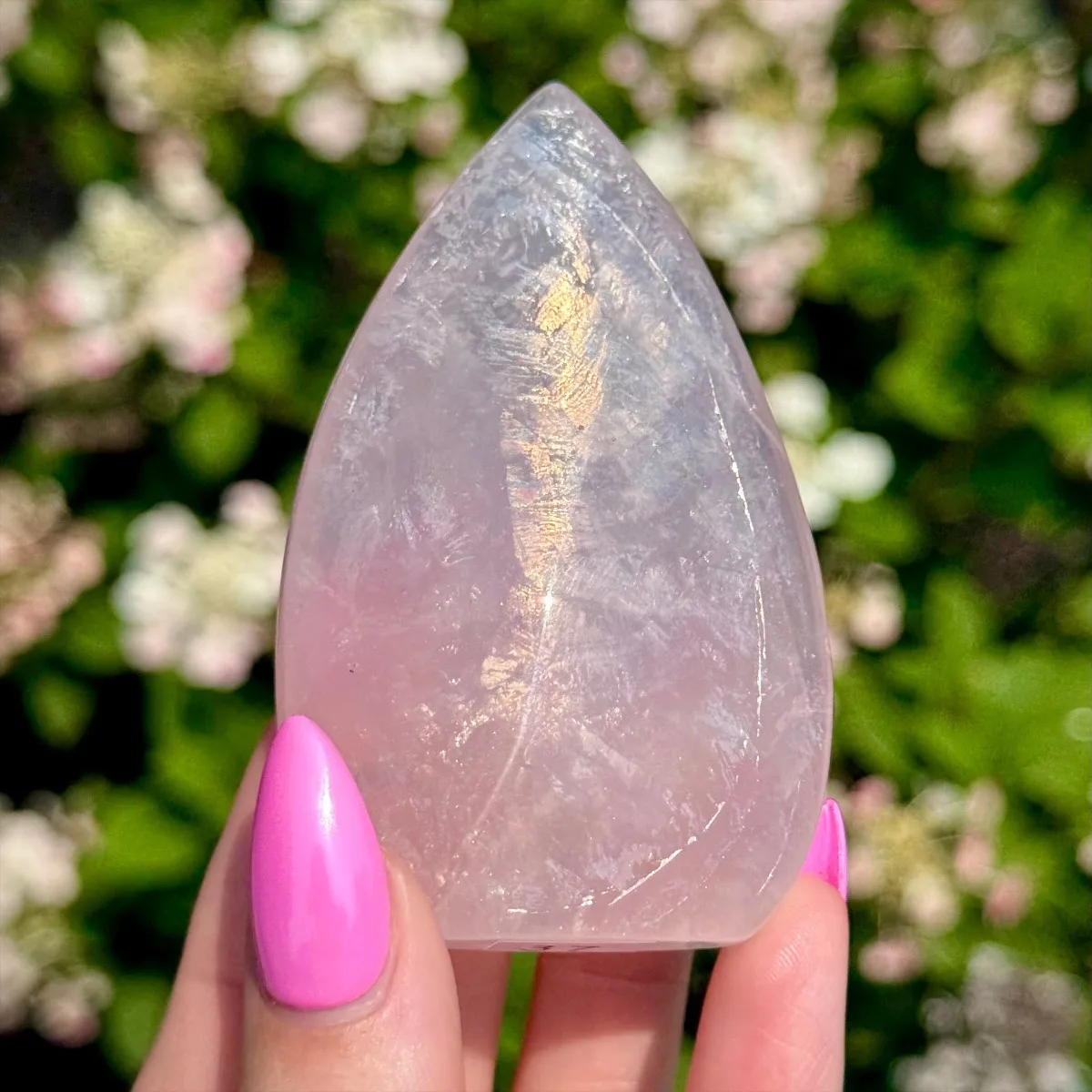 Natural Rose Quartz Teardrop Carving, Polished Water Drop Crystal, Healing Mineral Home Decor Meditation Ornament Gift
Natural Rose Quartz Teardrop Carving, Polished Water Drop Crystal, Healing Mineral Home Decor Meditation Ornament Gift