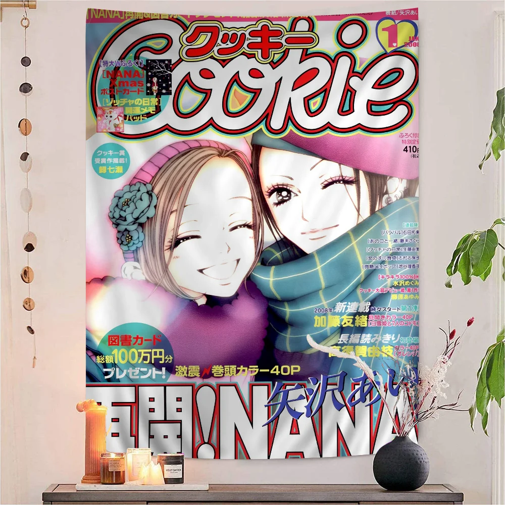 Trendy Anime Nana Colorful Tapestry Wall Hanging Hippie Flower Wall Carpets Dorm Decor Wall Art Decor
Trendy Anime Nana Colorful Tapestry Wall Hanging Hippie Flower Wall Carpets Dorm Decor Wall Art Decor