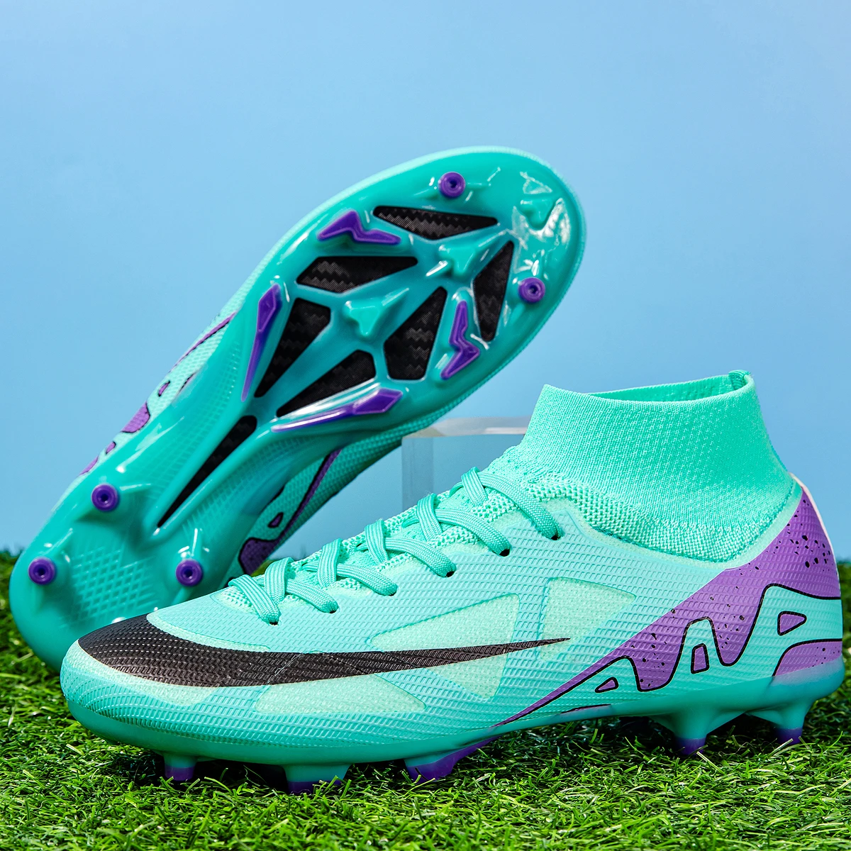 New Men Soccer Shoes Futsal Match Indoor Football Boots High-top Non-Slip Grass Cleats Sneakers High-quality Hot-selling Outdoor
New Men Soccer Shoes Futsal Match Indoor Football Boots High-top Non-Slip Grass Cleats Sneakers High-quality Hot-selling Outdoor