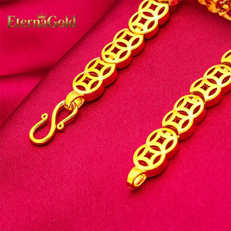 Браслет EternaGold с маленькими монетками для женщин, 24-каратное золото, AU999 | Матовые монеты с винтажными узорами, регулируемые для создания профессионального образа.
Браслет EternaGold с маленькими монетками для женщин, 24-каратное золото, AU999 | Матовые монеты с винтажными узорами, регулируемые для создания профессионального образа.