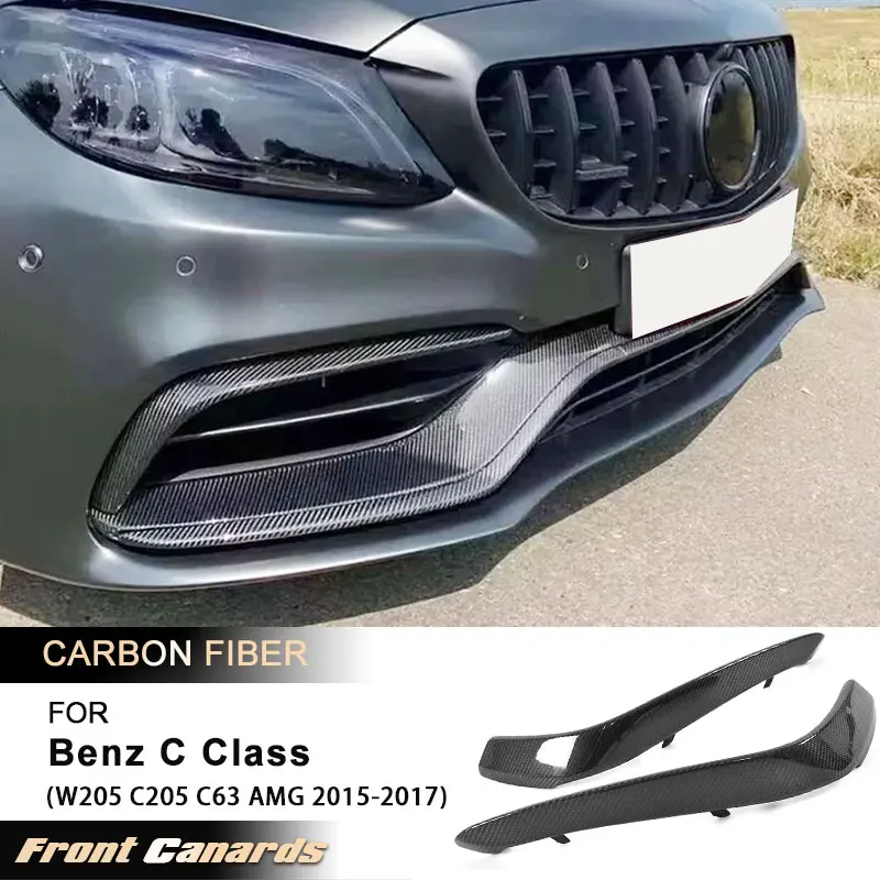 Car Front Bumper Air Vent Cover Trims for Mercedes Benz C Class W205 C205 C63 AMG 2015-2017 Canards Fins Body Kits Carbon Fiber
Car Front Bumper Air Vent Cover Trims for Mercedes Benz C Class W205 C205 C63 AMG 2015-2017 Canards Fins Body Kits Carbon Fiber