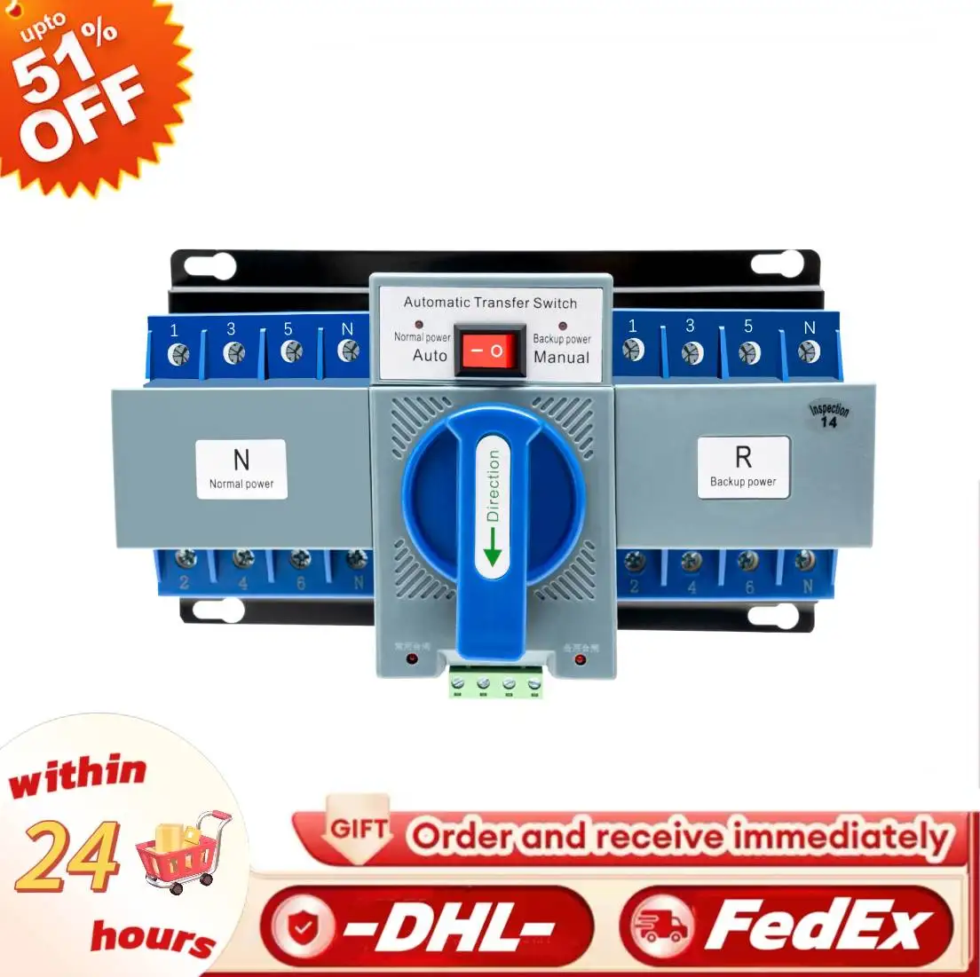 4P/63A Dual Power Automatic Transfer Switch Supply PRO Switch for Generator For Homes and Public Places Power Supply Switch
4P/63A Dual Power Automatic Transfer Switch Supply PRO Switch for Generator For Homes and Public Places Power Supply Switch