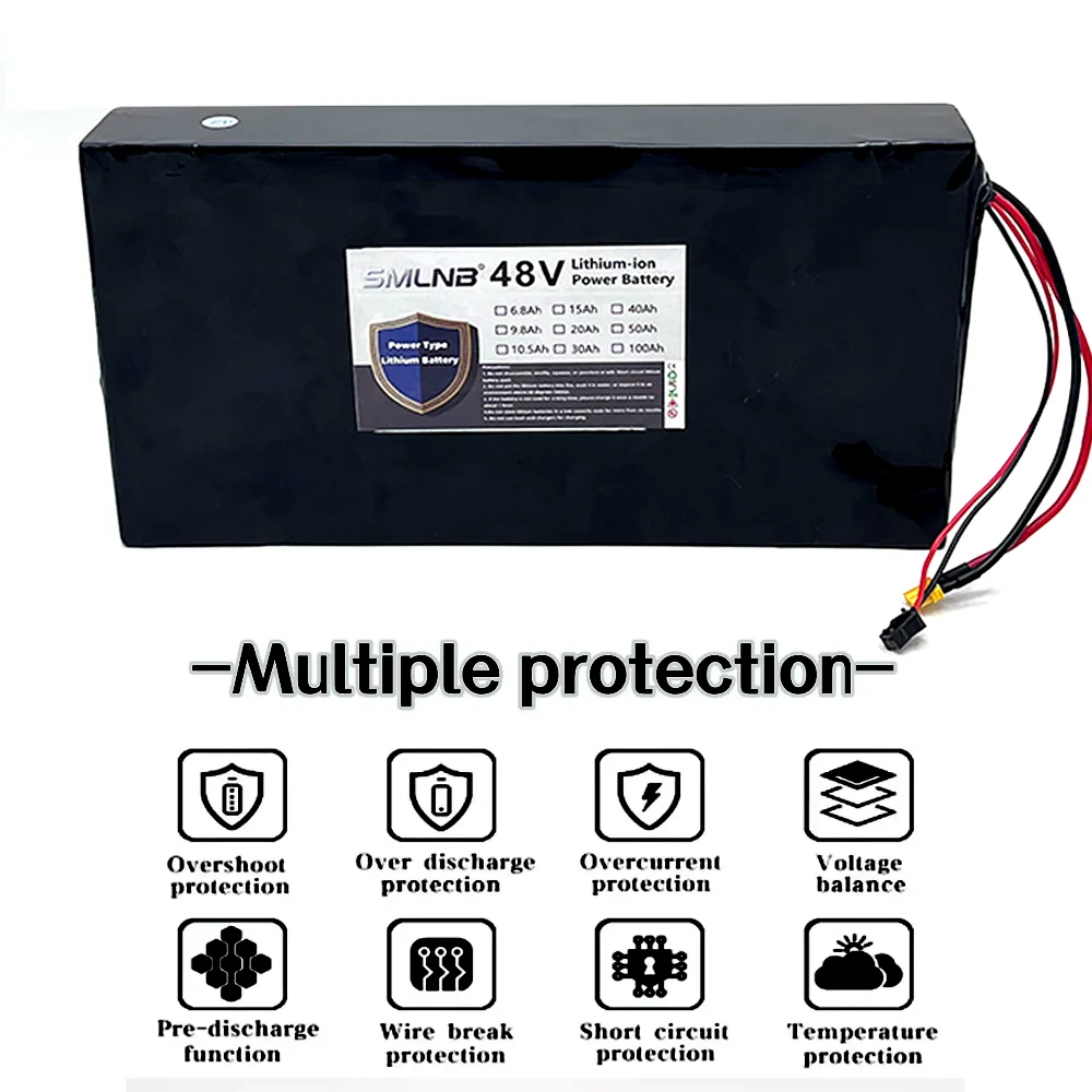 48V 15Ah 100% new 13s4p Li-ion battery scooter battery for Kugoo C1/C1 Plus scooter Replace battery XT30+SM Plug
48V 15Ah 100% new 13s4p Li-ion battery scooter battery for Kugoo C1/C1 Plus scooter Replace battery XT30+SM Plug
