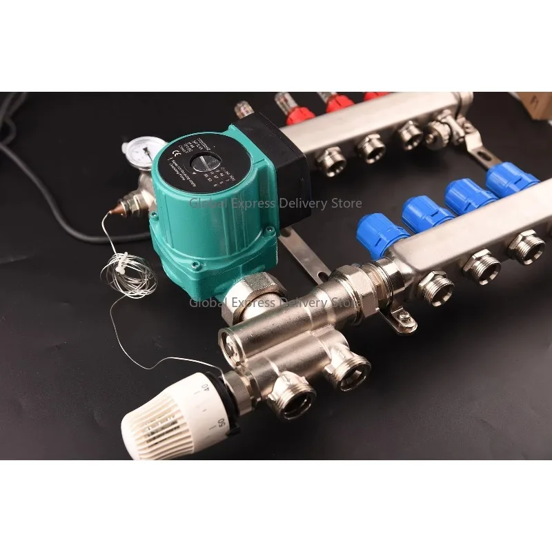 Stainless Steel Floor Heating Mix Control Center | Water Separator & Radiant Heat Plumbing Manifold (Compression Connector)
Stainless Steel Floor Heating Mix Control Center | Water Separator & Radiant Heat Plumbing Manifold (Compression Connector)