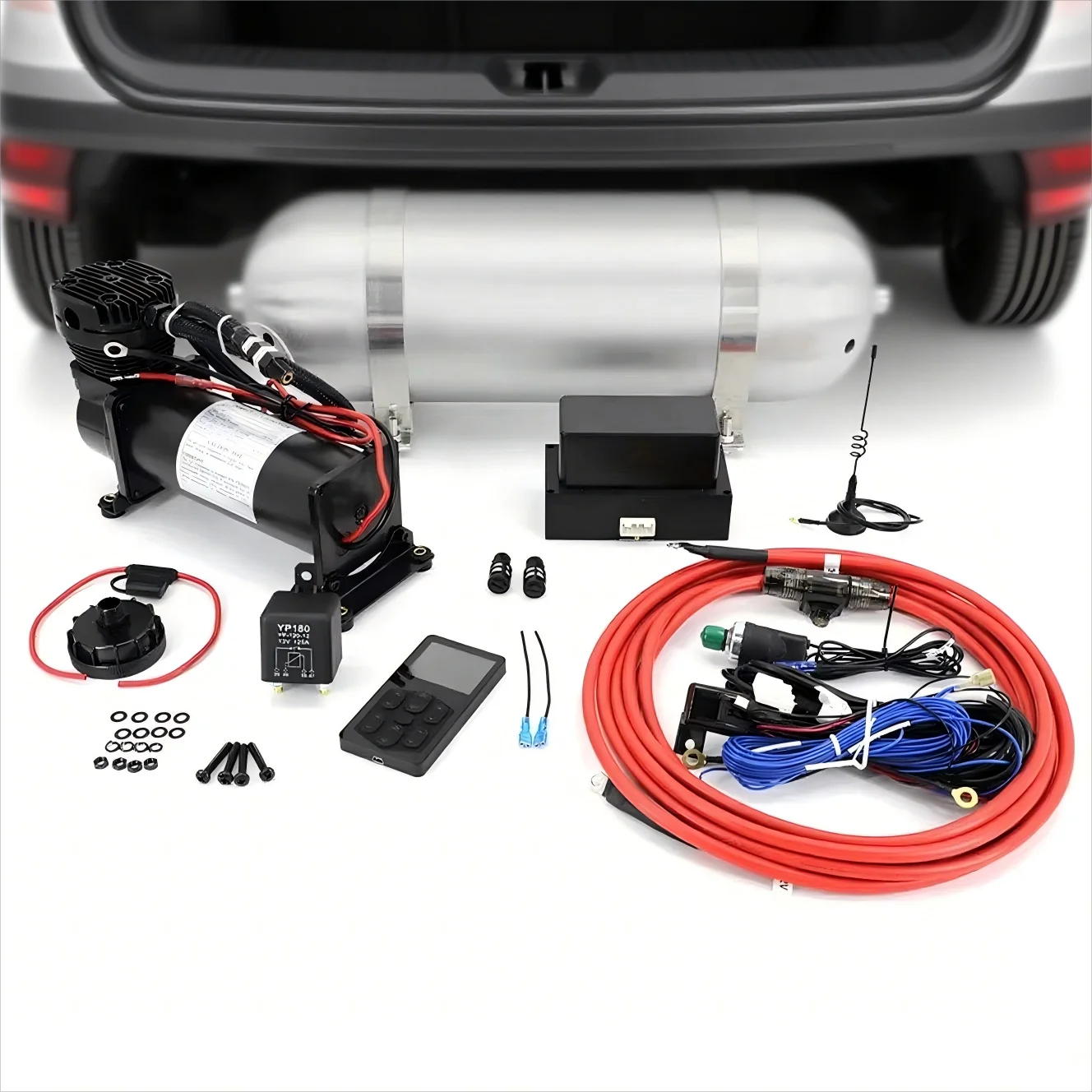 Air Management Kit Air Ride Suspension System Electronic Controller System With Seamless Air Tank Compressor Pump Universal
Air Management Kit Air Ride Suspension System Electronic Controller System With Seamless Air Tank Compressor Pump Universal