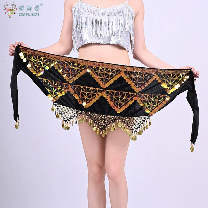 Belly Dance Practice Hip Scarf Women Sparkling Sequin Belt Adult and Children's Oriental Dance Practice Accessories Waist Scarf
Belly Dance Practice Hip Scarf Women Sparkling Sequin Belt Adult and Children's Oriental Dance Practice Accessories Waist Scarf