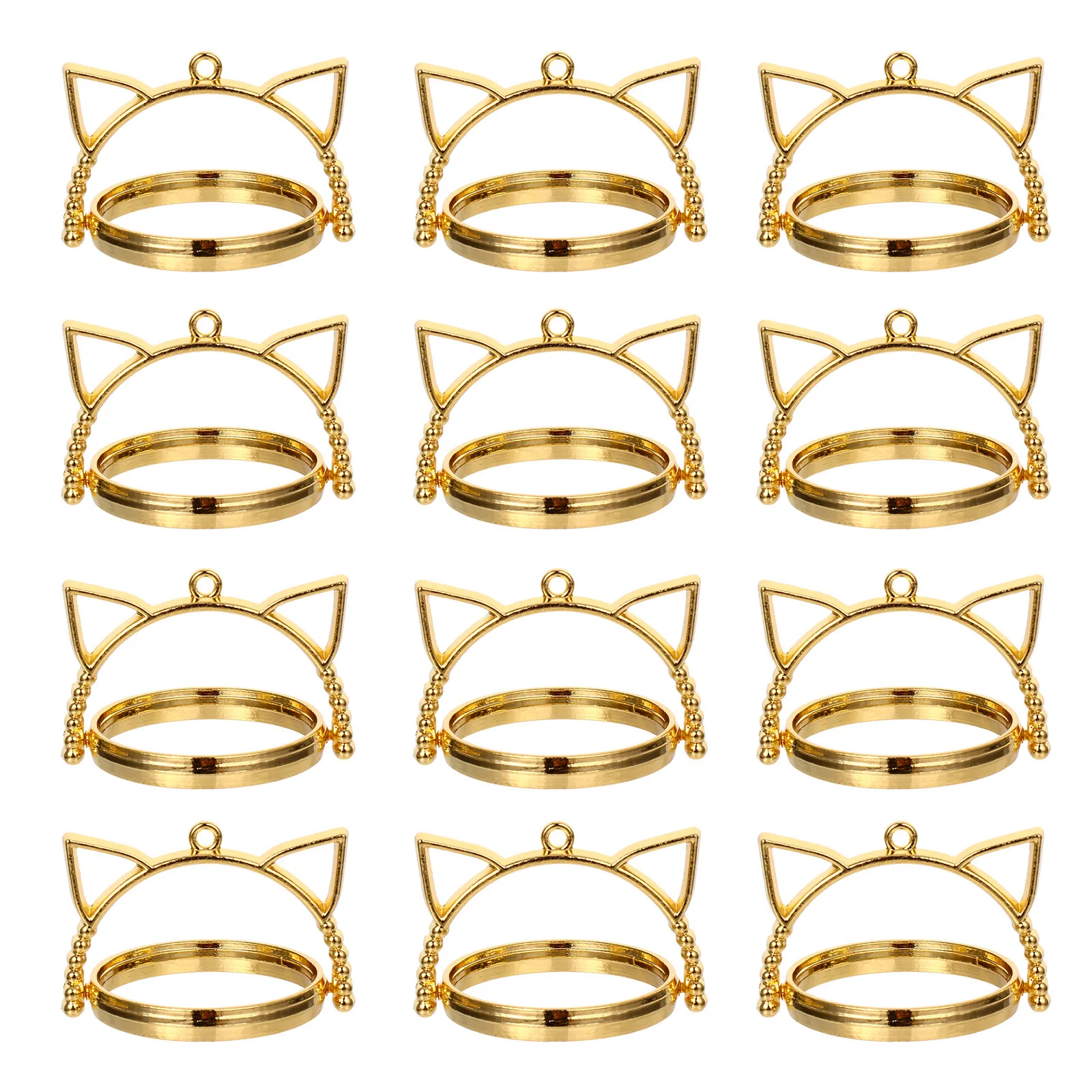 20Pcs Cat Ear Pendant Tray Double Side Round Rotation Base Jewelry Making DIY Brooch Lapel Pin Base for Unique Role Play Design
20Pcs Cat Ear Pendant Tray Double Side Round Rotation Base Jewelry Making DIY Brooch Lapel Pin Base for Unique Role Play Design
