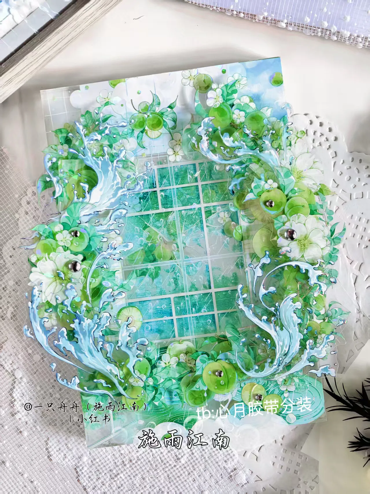 Декоративная лента Washi Pet Tape 3.25, 1 рулон, зеленая сливовая, блестящая, светлая, с зелеными листьями, для дневников и ежедневников, наклейки Polco Fresh Valley
Декоративная лента Washi Pet Tape 3.25, 1 рулон, зеленая сливовая, блестящая, светлая, с зелеными листьями, для дневников и ежедневников, наклейки Polco Fresh Valley