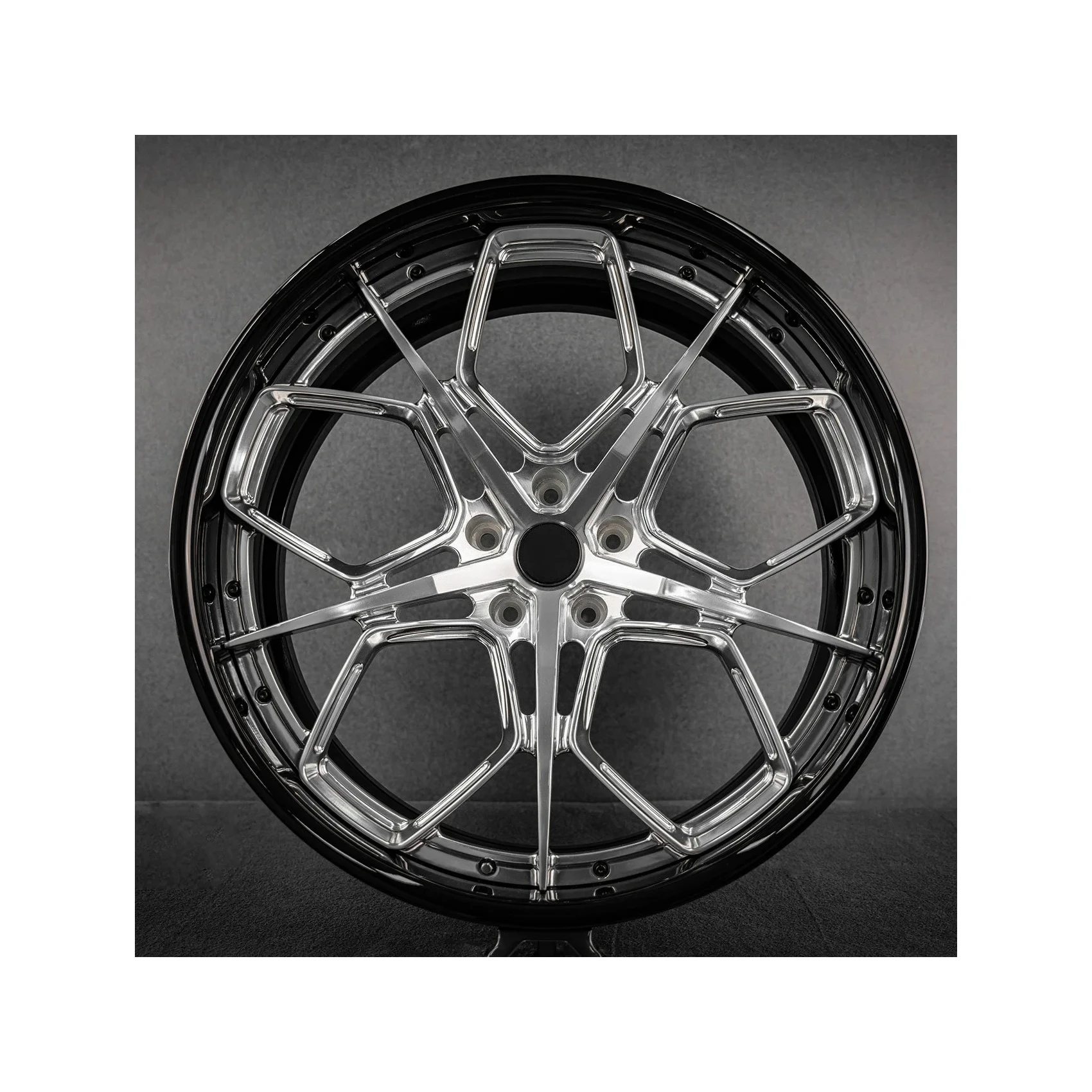 Customized 18 Inch To 24 Inch Customized 12000 Ton Forged Wheel Hub Two-piece BLACK+BRUSHED SILVER
Customized 18 Inch To 24 Inch Customized 12000 Ton Forged Wheel Hub Two-piece BLACK+BRUSHED SILVER