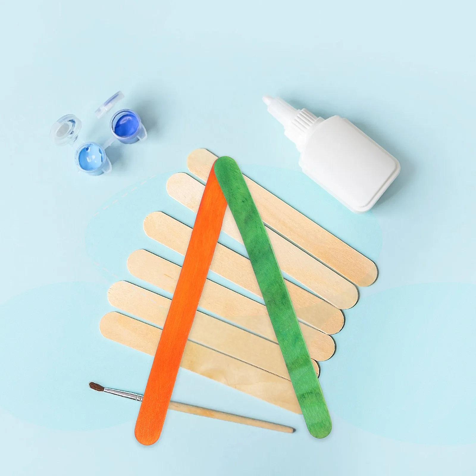 100Pcs Colored Wood Craft Sticks Snow Ice Sticks Non-Waxed Smooth Surface DIY Kids Classroom Crafts Counting Projects
100Pcs Colored Wood Craft Sticks Snow Ice Sticks Non-Waxed Smooth Surface DIY Kids Classroom Crafts Counting Projects