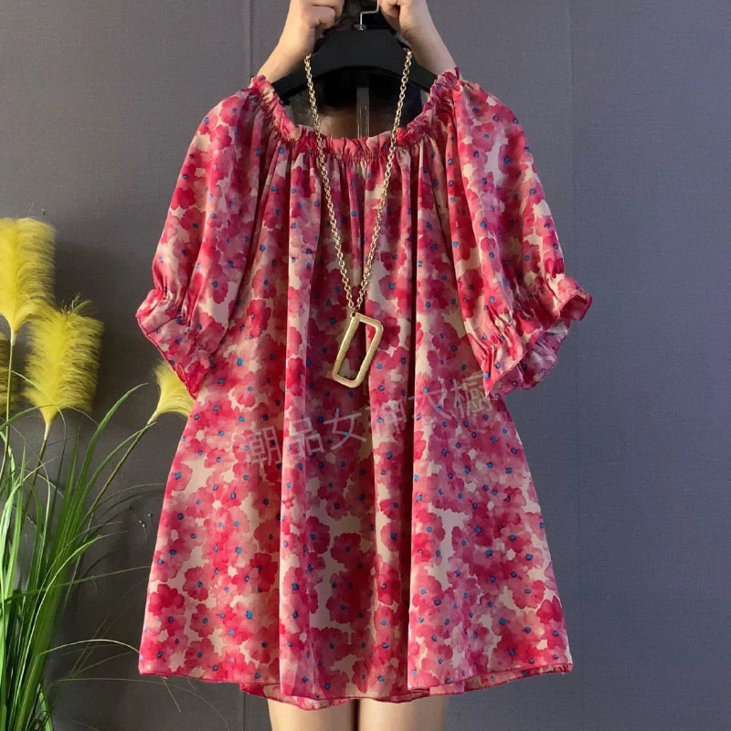 Women Clothing Floral All-match Loose Elegant Blouse Summer New Short Sleeve Printing Fashion Shirt Tops Street Casual Vintage
Women Clothing Floral All-match Loose Elegant Blouse Summer New Short Sleeve Printing Fashion Shirt Tops Street Casual Vintage