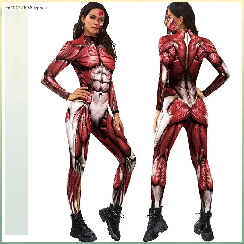 2024 Halloween Cosplay Costumes for Men Women 3D Printed Muscle Elastic Human Anatomy Body Bodysuit Jumpsuit
2024 Halloween Cosplay Costumes for Men Women 3D Printed Muscle Elastic Human Anatomy Body Bodysuit Jumpsuit