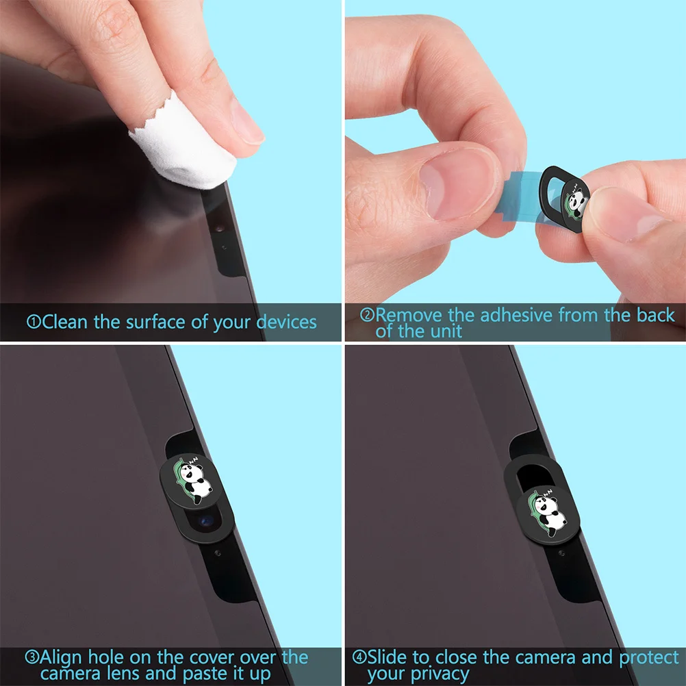 3Pcs Camera Privacy Cover Creative Cartoon Animal Pattern Camera Protection Covers Adhesive Sticky for Phones Laptops Tablets
3Pcs Camera Privacy Cover Creative Cartoon Animal Pattern Camera Protection Covers Adhesive Sticky for Phones Laptops Tablets