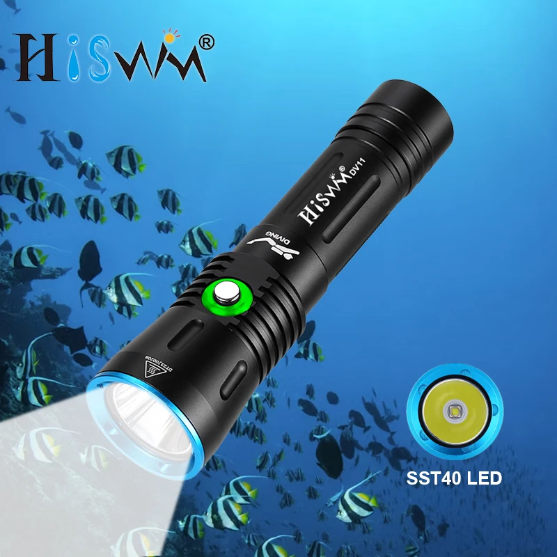 HISWN DV11 High power Professional Diving flashlight 2000LM SST40 21700 rechargeable led flashlight IPX8 Waterproof
HISWN DV11 High power Professional Diving flashlight 2000LM SST40 21700 rechargeable led flashlight IPX8 Waterproof
