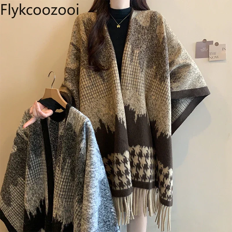 2024 Autumn and Winter New Style Retro High-end Sweater Shawl Fringed Knitted Jacket Pashminas Para Mujer Hijabs for Woman
2024 Autumn and Winter New Style Retro High-end Sweater Shawl Fringed Knitted Jacket Pashminas Para Mujer Hijabs for Woman
