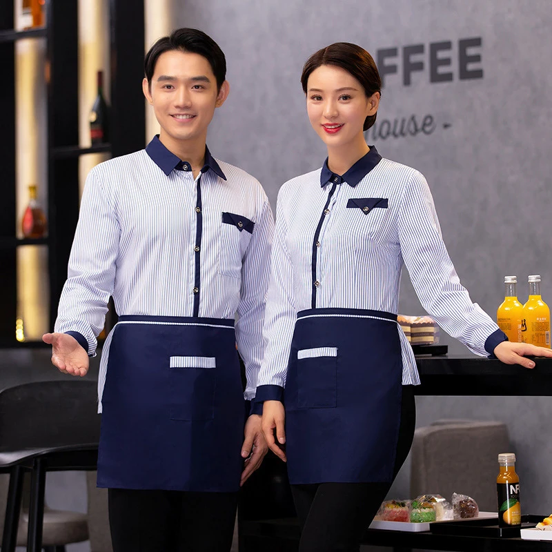 Hotel waiter work uniform summer short-sleeve women's shirt for coffee shops, internet cafes, clubs, western restaurants, hot po
Hotel waiter work uniform summer short-sleeve women's shirt for coffee shops, internet cafes, clubs, western restaurants, hot po