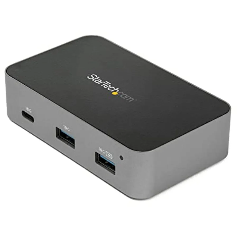 4-Port USB C Hub for Laptop Docking Stations: Aluminum Body, Space Gray, 10Gbps Data Transfer with Powered USB-A/C Ports and Un
4-Port USB C Hub for Laptop Docking Stations: Aluminum Body, Space Gray, 10Gbps Data Transfer with Powered USB-A/C Ports and Un