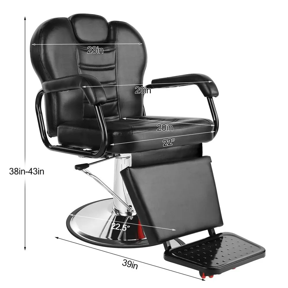 Reclining Barber Chairs, Heavy Duty Salon Chair Shampoo Chair, Comfortable Wide Seat with Headrest and Footrest, Beauty Salon E
Reclining Barber Chairs, Heavy Duty Salon Chair Shampoo Chair, Comfortable Wide Seat with Headrest and Footrest, Beauty Salon E