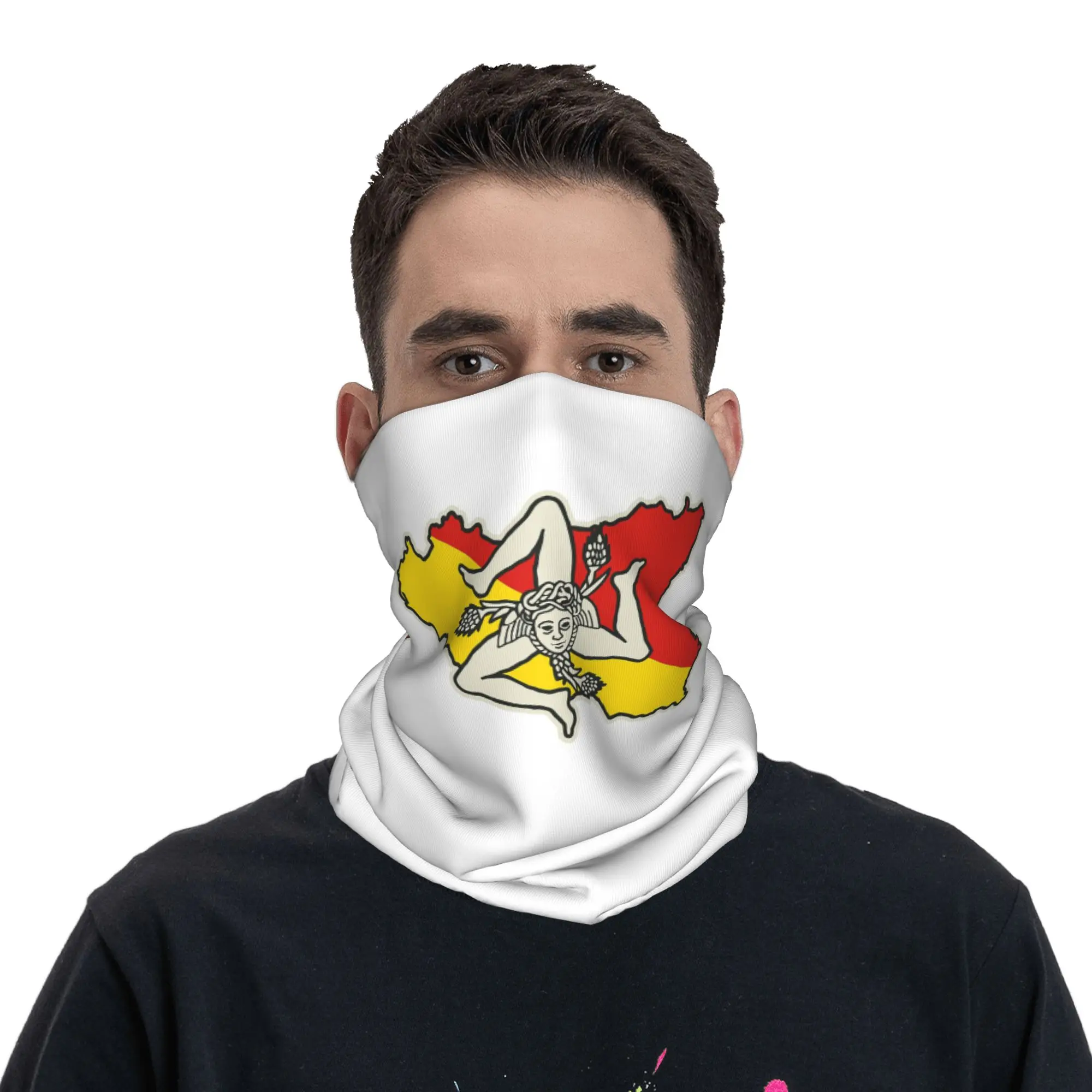 Sicily Flag Coat of Arms Sicilia Bandana Neck Cover Printed Mask Scarf Balaclava Hiking Fishing for Men Women Adult Winter
Sicily Flag Coat of Arms Sicilia Bandana Neck Cover Printed Mask Scarf Balaclava Hiking Fishing for Men Women Adult Winter