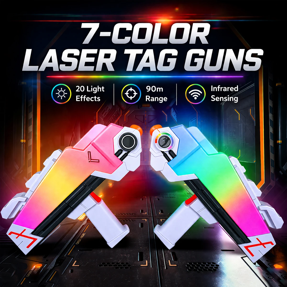 Infrared Laser Tag Gun Set for Kids Multiplayer Battle Game Electric Toy Weapons Laser Strike Pistol Boys Outdoor Indoor Gifts
Infrared Laser Tag Gun Set for Kids Multiplayer Battle Game Electric Toy Weapons Laser Strike Pistol Boys Outdoor Indoor Gifts