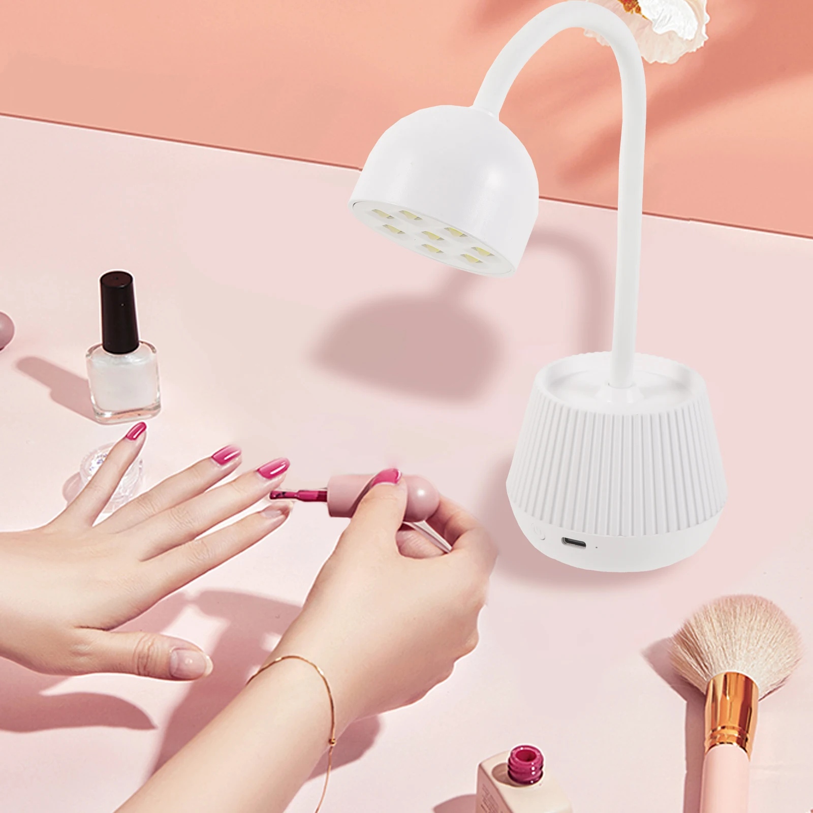 Phototherapy Led Nail Lamp Lamp 24W Gooseneck UV LED Light for Gel Nails Quick Dry Salon Home Use Nail Table Light 
Phototherapy Led Nail Lamp Lamp 24W Gooseneck UV LED Light for Gel Nails Quick Dry Salon Home Use Nail Table Light