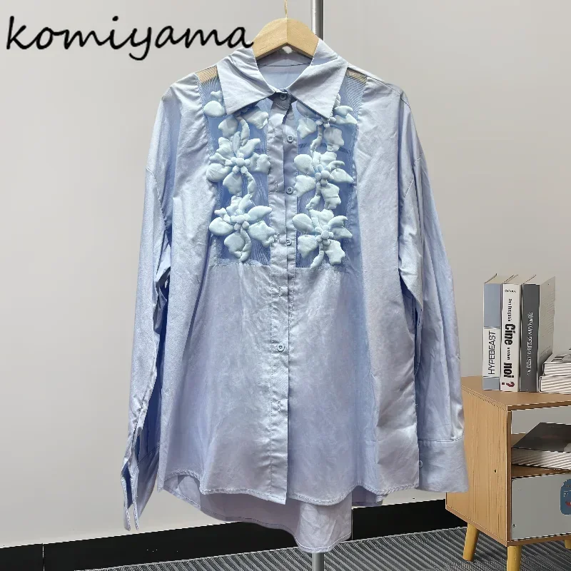 3D Floral Shirts & Blouses Single Breasted Blusas Long Sleeve Ropa Mujer Lapel Neck Woman 2025 Camisas Personality Blusa
3D Floral Shirts & Blouses Single Breasted Blusas Long Sleeve Ropa Mujer Lapel Neck Woman 2025 Camisas Personality Blusa