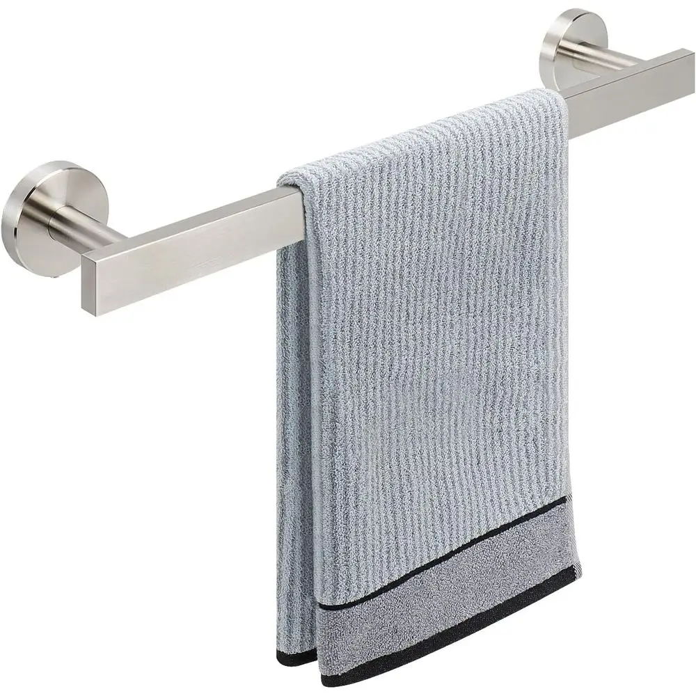 16 Inch Wall-Mounted Towel Bar, 13 Usable Length, Stainless Steel, Brushed Nickel Finish
16 Inch Wall-Mounted Towel Bar, 13 Usable Length, Stainless Steel, Brushed Nickel Finish
