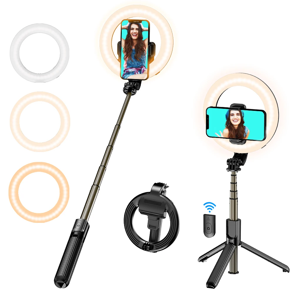 Selfieshow L07 90cm Portable 6inch Light Tripod Selfie Stick Bluetooth Wireless with Fill Light Foldable For Android IPhone Phon
Selfieshow L07 90cm Portable 6inch Light Tripod Selfie Stick Bluetooth Wireless with Fill Light Foldable For Android IPhone Phon