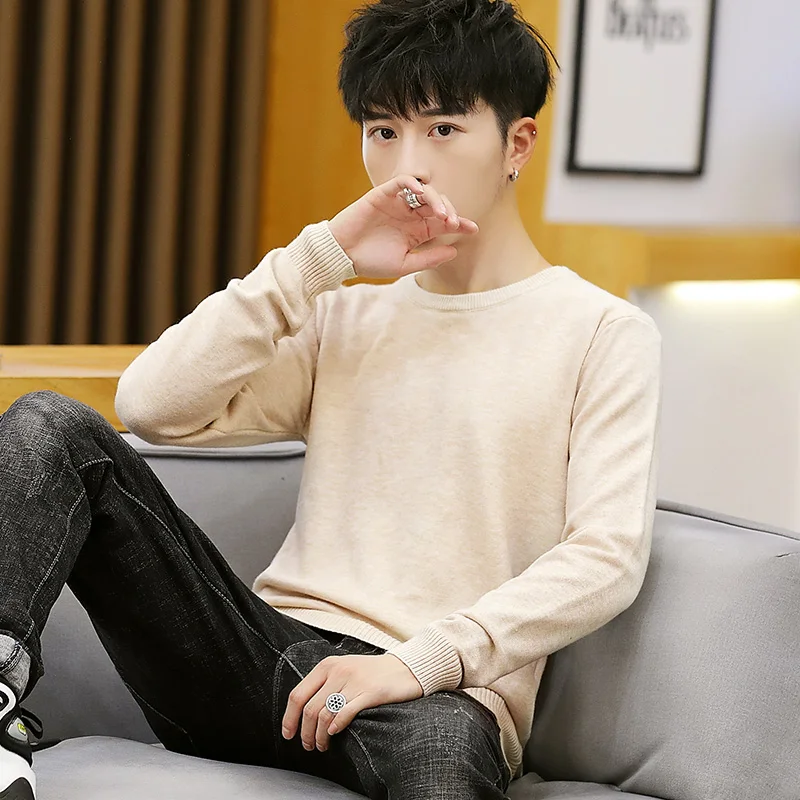 Мужской круглый вязаный свитер Ne, облегающий осенне-зимний модный корейский свитер Long Sve Base irt, повседневный однотонный трикотаж
Мужской круглый вязаный свитер Ne, облегающий осенне-зимний модный корейский свитер Long Sve Base irt, повседневный однотонный трикотаж
