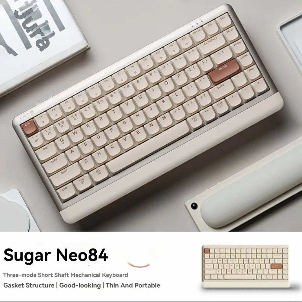 NEO84 Low Profile Mechanical Keyboard Wireless Tri-Mode Hot-swap Portable Aluminum Office Gaming Keyboard for Laptop Mac Win Ios
NEO84 Low Profile Mechanical Keyboard Wireless Tri-Mode Hot-swap Portable Aluminum Office Gaming Keyboard for Laptop Mac Win Ios