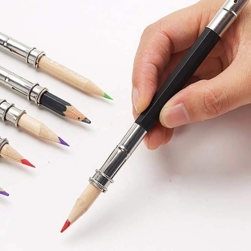 Dual-headed Pencil Lengthener Holder Adjustable Pencil Extension Stationery Practical Portable for Sketch School Office Writing
Dual-headed Pencil Lengthener Holder Adjustable Pencil Extension Stationery Practical Portable for Sketch School Office Writing
