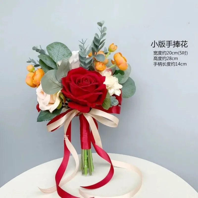 New Forest Style Tea Flower Bud Artificial White Rose Wedding Dress Photography Bride Wedding Celebration Engagement Bouquet
New Forest Style Tea Flower Bud Artificial White Rose Wedding Dress Photography Bride Wedding Celebration Engagement Bouquet