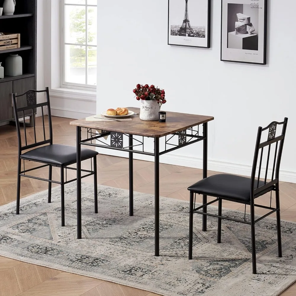 Dining Table Set Rectangular Dining Table in Metal and Wood Vintage Brown Wooden Room Furniture Home
Dining Table Set Rectangular Dining Table in Metal and Wood Vintage Brown Wooden Room Furniture Home