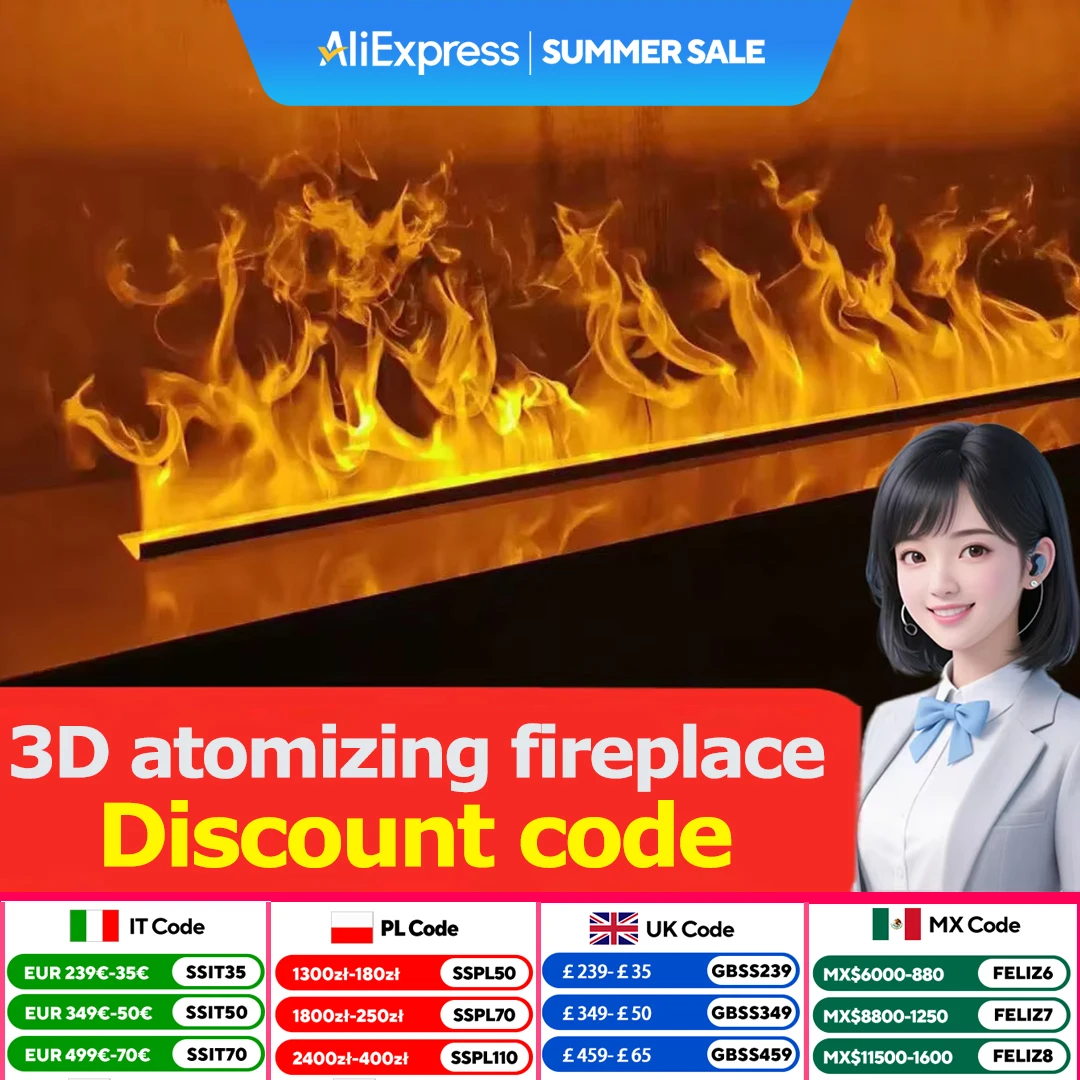 Multi color 3D atomized fireplace home fireplace decoration electronic steam humidifier simulation flame embedded fireplace
Multi color 3D atomized fireplace home fireplace decoration electronic steam humidifier simulation flame embedded fireplace