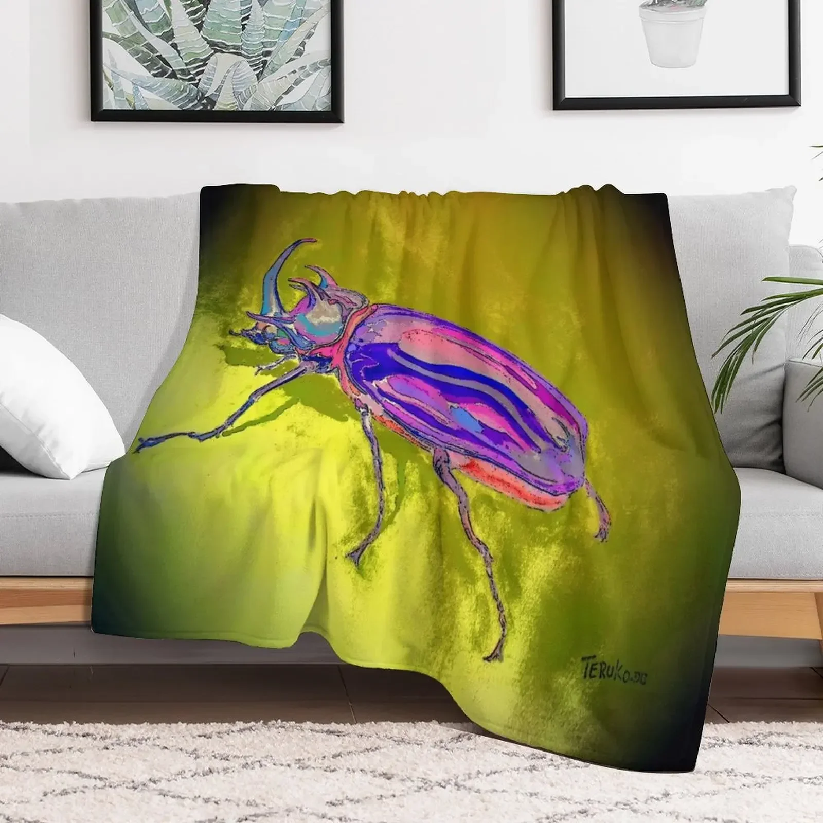 Five Horned Rhinocros Beetle Primed Throw Blanket blankets and throws Plush Cute Plaid Comforter Blankets
Five Horned Rhinocros Beetle Primed Throw Blanket blankets and throws Plush Cute Plaid Comforter Blankets
