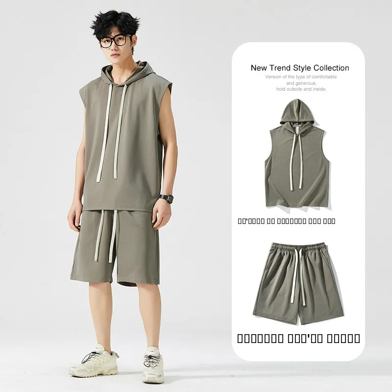 Мужской летний комплект: шляпа и жилет из ледяного шелка, спортивная одежда для баскетбола, модный повседневный дышащий костюм из пяти предметов
Мужской летний комплект: шляпа и жилет из ледяного шелка, спортивная одежда для баскетбола, модный повседневный дышащий костюм из пяти предметов