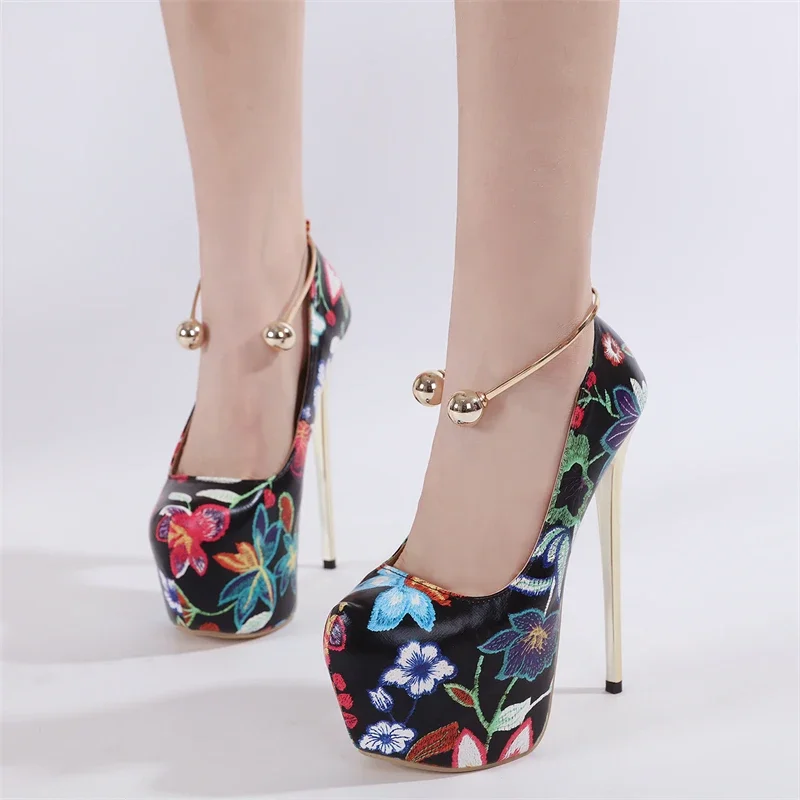 Eilyken 2025 Spring Print Flower Platform Woman Pumps Sandals Sexy Extreme Thin High Heels Nightclub Party Strippers Shoes
Eilyken 2025 Spring Print Flower Platform Woman Pumps Sandals Sexy Extreme Thin High Heels Nightclub Party Strippers Shoes