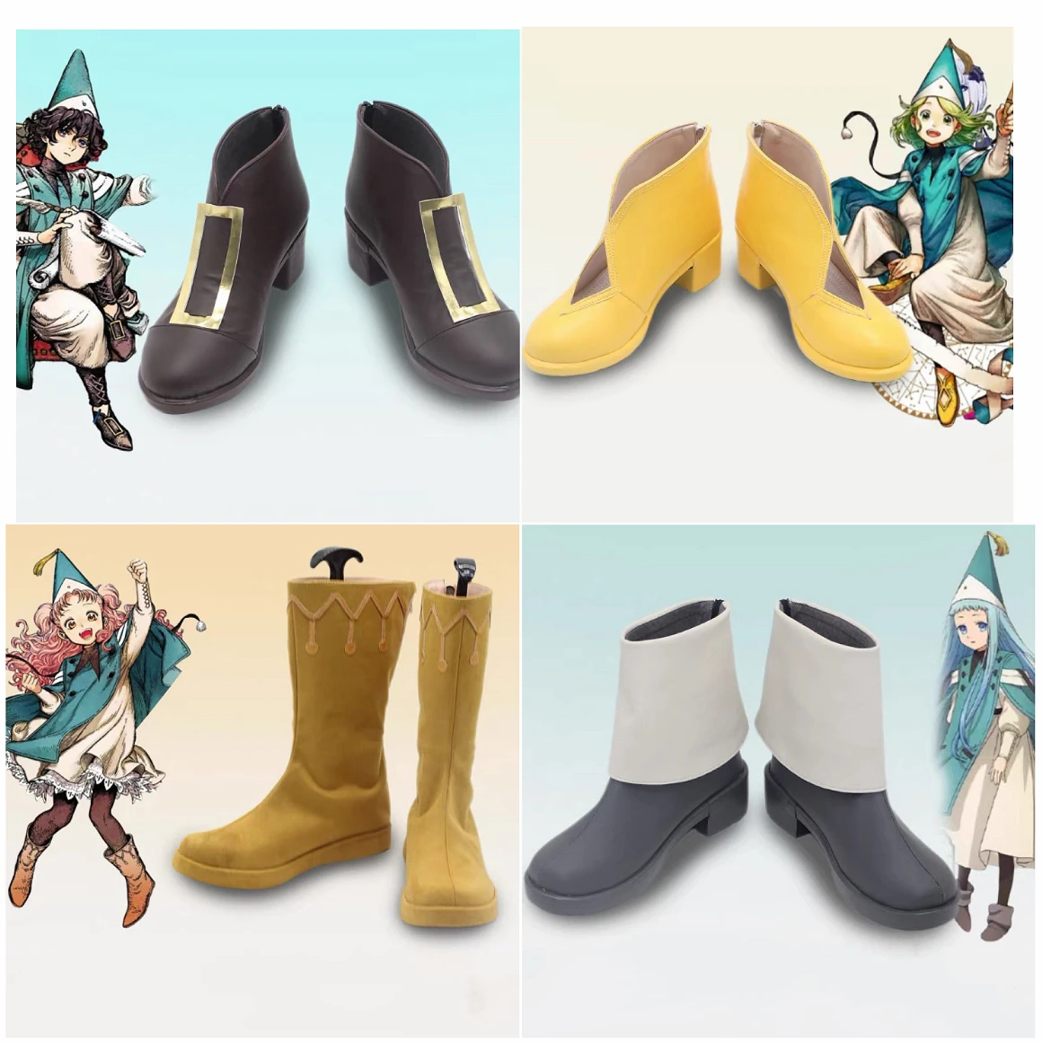 Anime Witch Hat Atelier Coco Tetia Agott Richeh Cosplay Shoes Green Yellow For Halloween Party Role Play
Anime Witch Hat Atelier Coco Tetia Agott Richeh Cosplay Shoes Green Yellow For Halloween Party Role Play