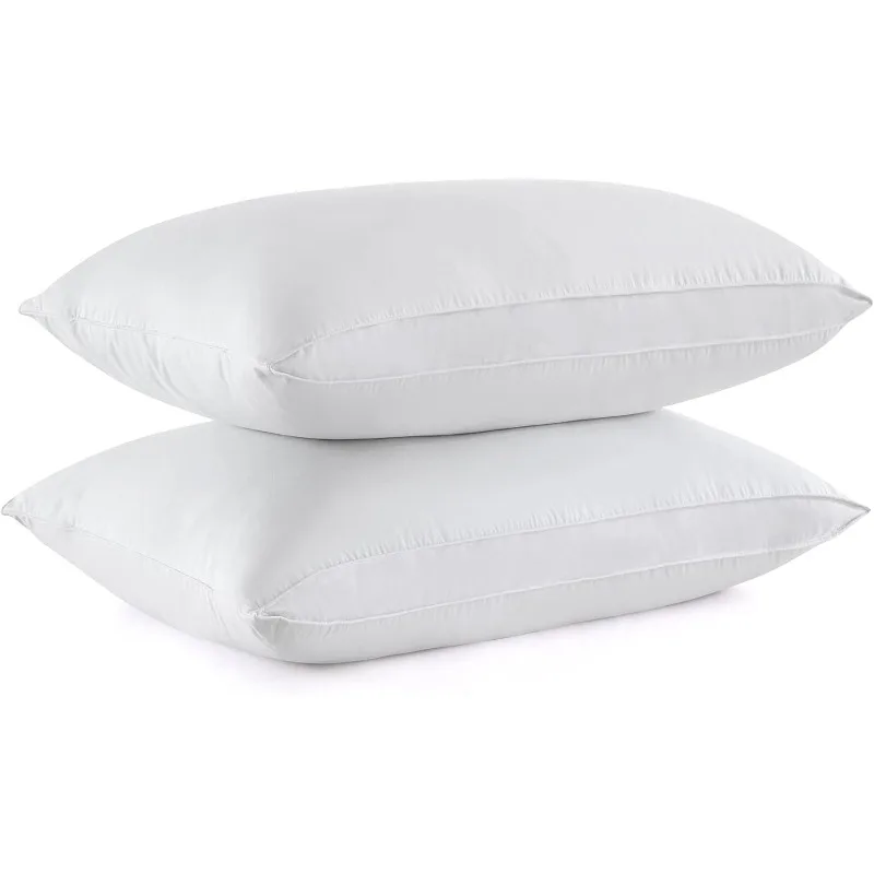 Feather Down Sleeping Pillow Soft Bed Pillow for Sleeping with 100% Cotton Shell Set of 2 Queen Size
Feather Down Sleeping Pillow Soft Bed Pillow for Sleeping with 100% Cotton Shell Set of 2 Queen Size