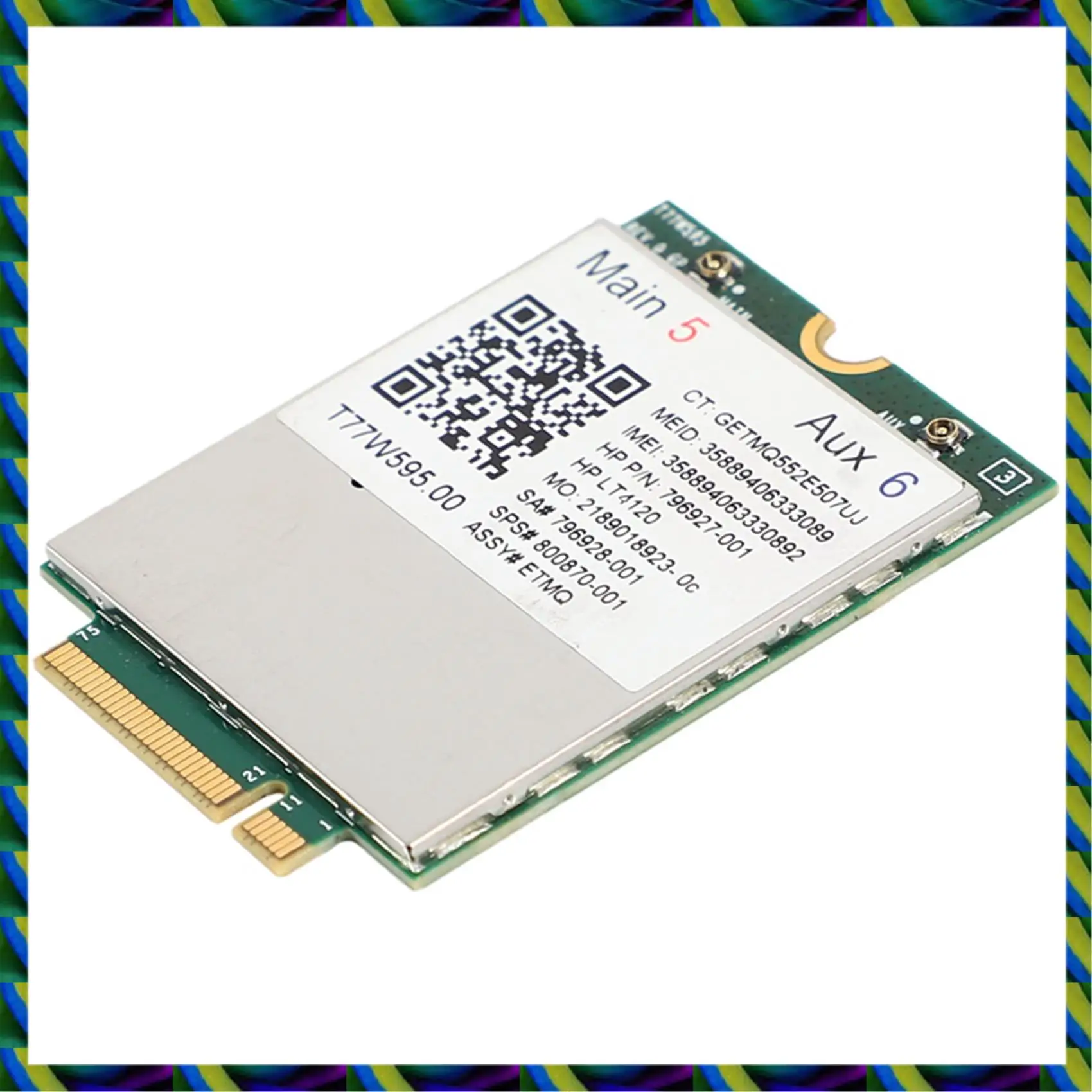 Ежедневно 2X Lt4120 X5 LTE T77W595 796928-001 Модем 4G WWAN M.2 150 Мбит/с LTE для HP Elite X2 840 850 G3 640 650 645 G2 Зеленый
Ежедневно 2X Lt4120 X5 LTE T77W595 796928-001 Модем 4G WWAN M.2 150 Мбит/с LTE для HP Elite X2 840 850 G3 640 650 645 G2 Зеленый