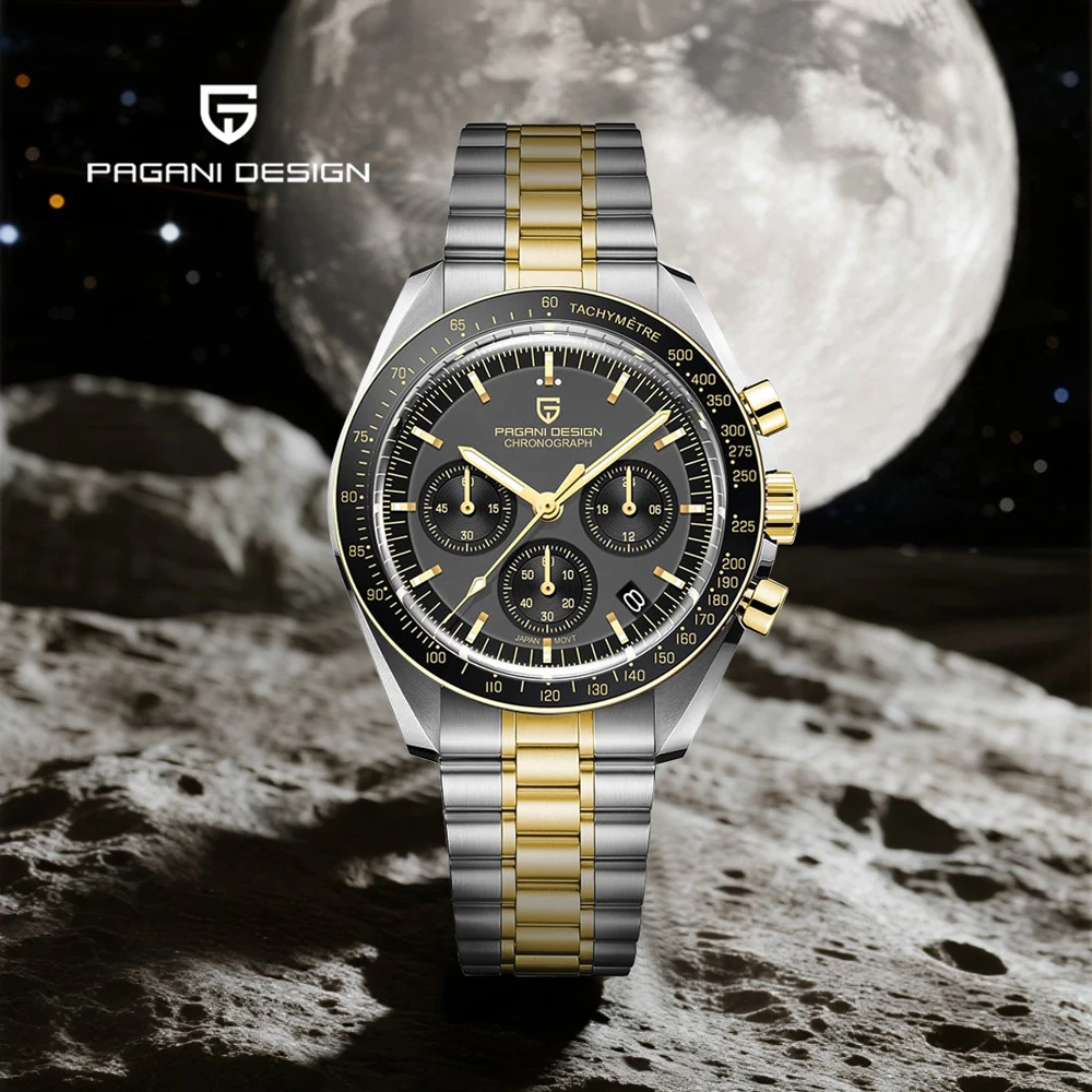 Новые мужские часы PAGANI DESIGN Moon 2026 года, золотые, люксовые, кварцевые, наручные, с хронографом, AR-сапфировым стеклом, водонепроницаемые, светящиеся
Новые мужские часы PAGANI DESIGN Moon 2026 года, золотые, люксовые, кварцевые, наручные, с хронографом, AR-сапфировым стеклом, водонепроницаемые, светящиеся